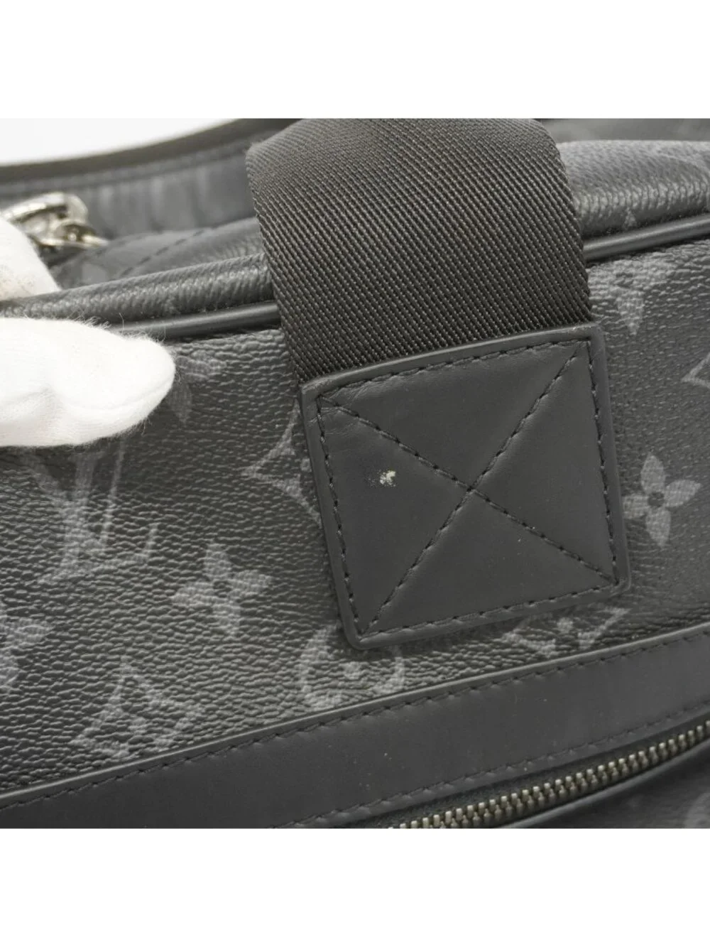 Louis Vuitton Boston Bag Monogram Eclipse Flash Black 2-Way Fragment Design